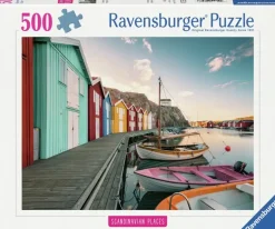 Ravensburger: Scandinavian Places - Boathhouses in Smogen, Sweden (500)