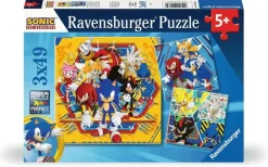 Ravensburger: Sonic - Sonic the Hedgehog (3 x 49)