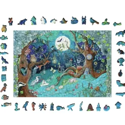 Ravensburger: Wooden Träpussel - Fantasy Forest (500)