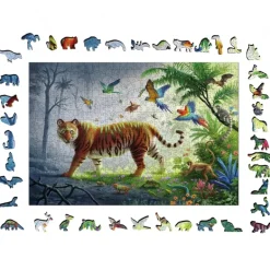 Ravensburger: Wooden Träpussel - Jungle Tiger (500)