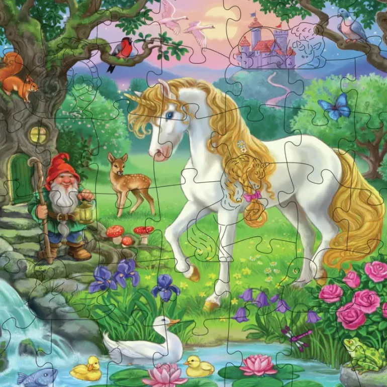Ravensburger: Wooden Träpussel - Fairytale Unicorn (44)