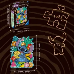 Ravensburger: Wooden Träpussel - Disney, Stitch (150)