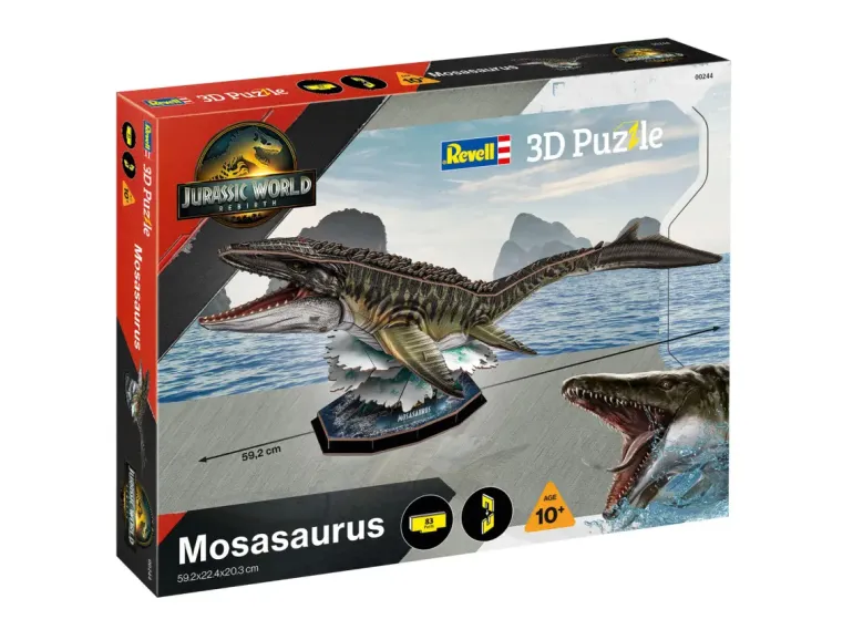 Revell: 3D Puzzle - Jurassic World Rebirth: Mosasaurus (83)