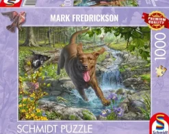 Schmidt: Mark Fredrickson - Springtime Cavorting with a Labrador Retriever (1000)