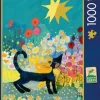 Schmidt: Rosina Wachtmeister - Cat in a Sea of Blossoms (1000)