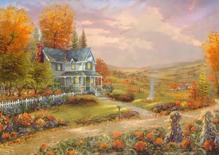 Schmidt: Thomas Kinkade Studios - Autumn at Apple Hill (500)