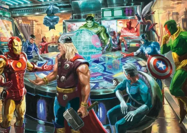 Schmidt: Thomas Kinkade Studios - Marvel, The Avengers (1000)