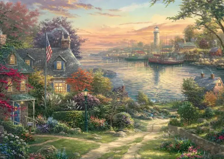 Schmidt: Thomas Kinkade Studios - New England Harbour (1000)
