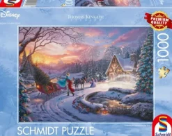Schmidt: Thomas Kinkade Studios - Disney, Cinderella Bringing Home the Tree (1000)