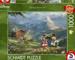 Schmidt: Thomas Kinkade Studios - Disney, Mickey and Minnie in the Alps (1000)