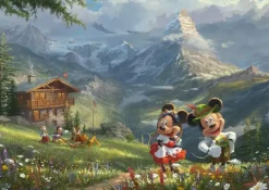 Schmidt: Thomas Kinkade Studios - Disney, Mickey and Minnie in the Alps (1000)