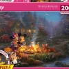 Schmidt: Thomas Kinkade Studios - Disney, Mickey and Minnie Sweetheart Campfire (200)