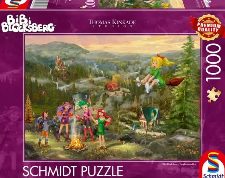 Schmidt: Thomas Kinkade Studios - Bibi Blocksberg, Young Witch Meeting (1000)
