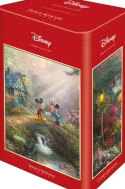 Schmidt: Thomas Kinkade Studios - Disney, Mickey and Minnie Sweetheart Bridge (500)