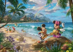 Schmidt: Thomas Kinkade Studios - Disney, Mickey and Minnie in Hawaii (1000)