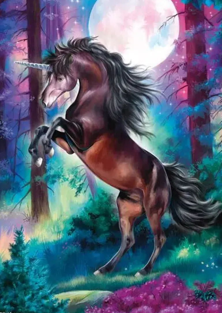 Schmidt: Unicorn in Full Moon (1000)