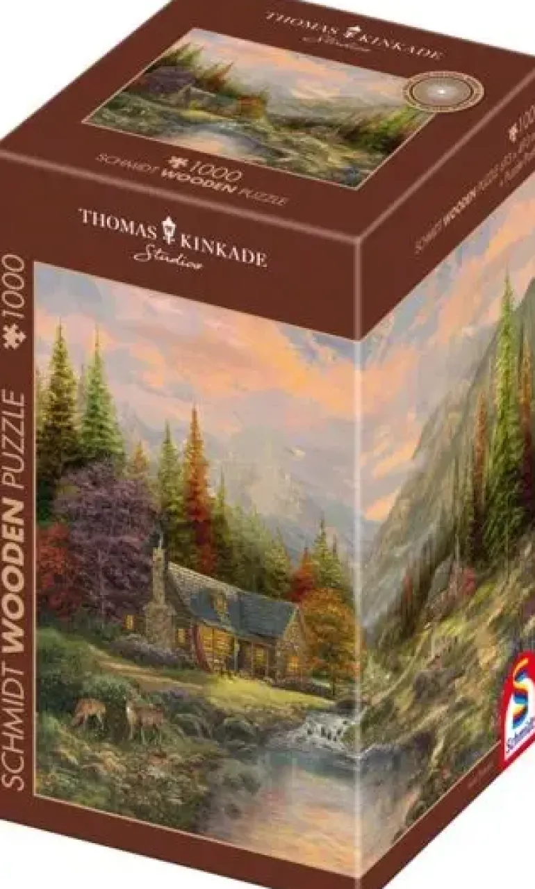 Schmidt: Wooden Träpussel - Thomas Kinkade Studios, Sierra Paradise (1000)