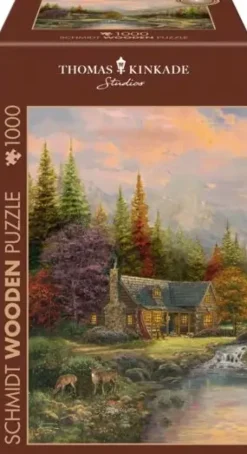 Schmidt: Wooden Träpussel - Thomas Kinkade Studios, Sierra Paradise (1000)