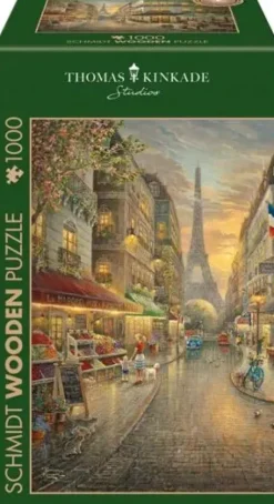 Schmidt: Wooden Träpussel - Thomas Kinkade Studios, Paris Café (1000)