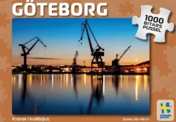 Svenskapussel: Göteborg - Kranar i Kvällsljus (1000)