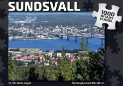Svenskapussel: Sundsvall - Vy från Södra berget (1000)
