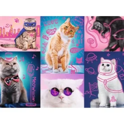 Trefl: Neon Color Line - Super Cats (1000)