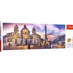 Trefl: Panorama - Piazza Navona, Rome (500)