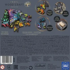 Trefl: Träpussel Wood Craft - Colorful Puppy (501)