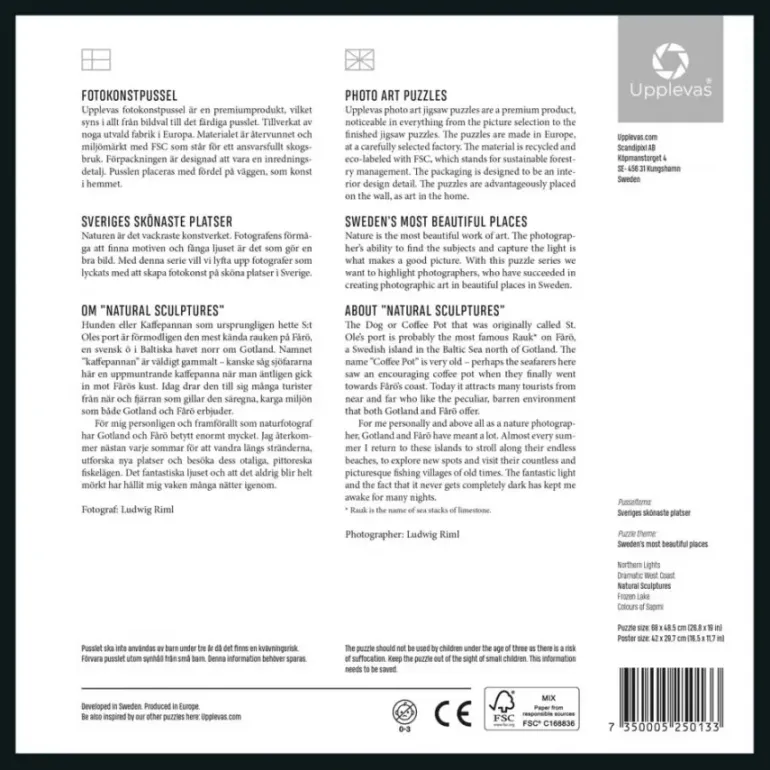 Upplevas: Natural Sculptures - Fårö, Gotland (1000)