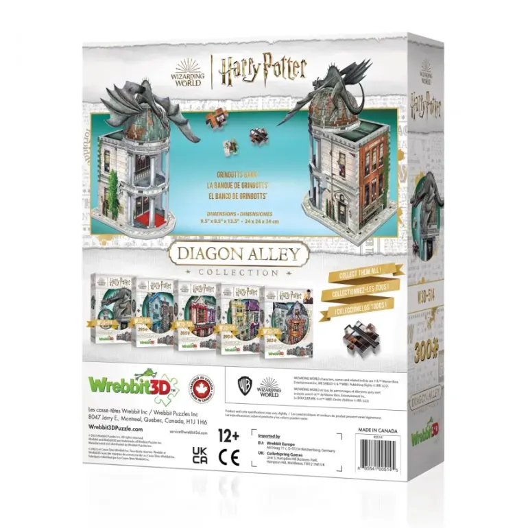 Wrebbit: 3D - Harry Potter, Diagon Alley - Gringotts Bank (300)